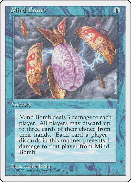 Mind Bomb trading card from Fourth Edition Mind Bomb - Fourth Edition Magic: The Gathering trading card