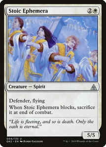 Stoic Ephemera - Ravnica Allegiance: Guild Kits (GK2) #4 - Uncommon Magic: The Gathering Trading Card