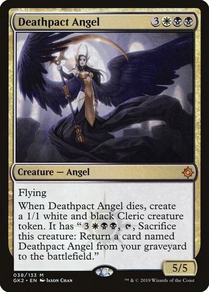 Deathpact Angel trading card from Ravnica Allegiance: Guild Kits Deathpact Angel - Ravnica Allegiance: Guild Kits Magic: The Gathering trading card