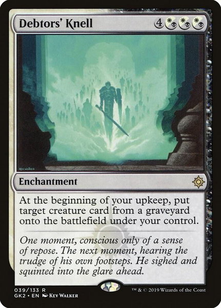 Debtors' Knell trading card from Ravnica Allegiance: Guild Kits Debtors' Knell - Ravnica Allegiance: Guild Kits Magic: The Gathering trading card