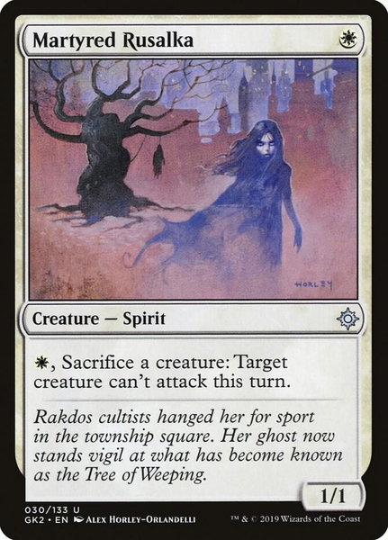 Martyred Rusalka - Ravnica Allegiance: Guild Kits Magic: The Gathering trading card