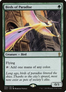 Birds of Paradise - Ravnica Allegiance: Guild Kits (GK2) #82 - Rare Magic: The Gathering Trading Card