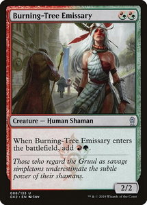Burning-Tree Emissary - Ravnica Allegiance: Guild Kits (GK2) #88 - Uncommon Magic: The Gathering Trading Card