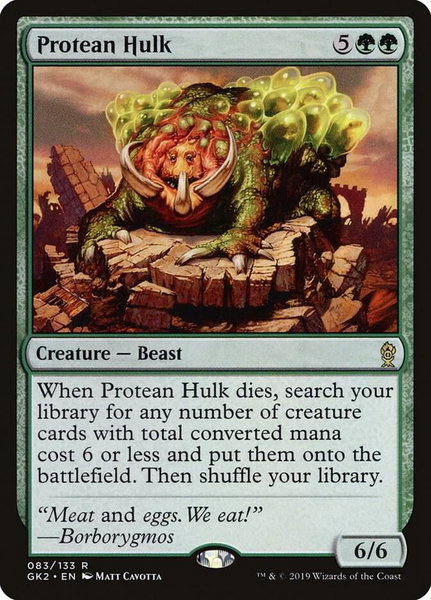 Protean Hulk - Ravnica Allegiance: Guild Kits Magic: The Gathering trading card