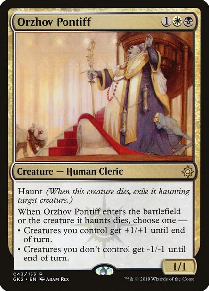 Orzhov Pontiff - Ravnica Allegiance: Guild Kits Magic: The Gathering trading card