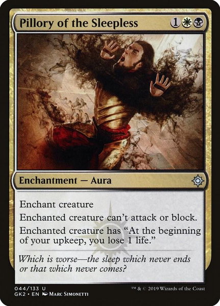 Pillory of the Sleepless - Ravnica Allegiance: Guild Kits Magic: The Gathering trading card