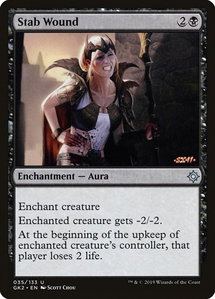 Stab Wound - Ravnica Allegiance: Guild Kits (GK2) #35 - Uncommon Magic: The Gathering Trading Card