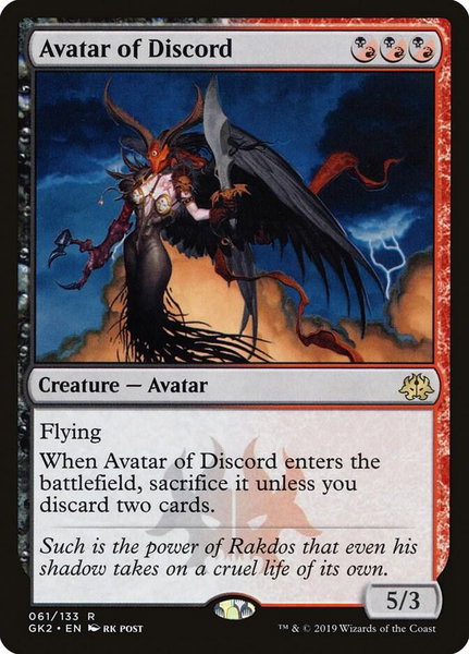 Avatar of Discord - Ravnica Allegiance: Guild Kits Magic: The Gathering trading card