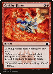 Cackling Flames - Ravnica Allegiance: Guild Kits (GK2) #55 - Common Magic: The Gathering Trading Card
