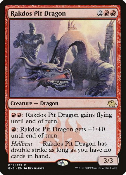 Rakdos Pit Dragon trading card from Ravnica Allegiance: Guild Kits Rakdos Pit Dragon - Ravnica Allegiance: Guild Kits Magic: The Gathering trading card