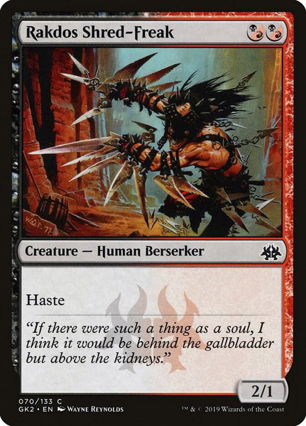 Rakdos Shred-Freak - Ravnica Allegiance: Guild Kits Magic: The Gathering trading card
