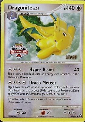 Dragonite - 2/146 (National Championships) [Staff] - League & Championship Cards Pokémon trading card
