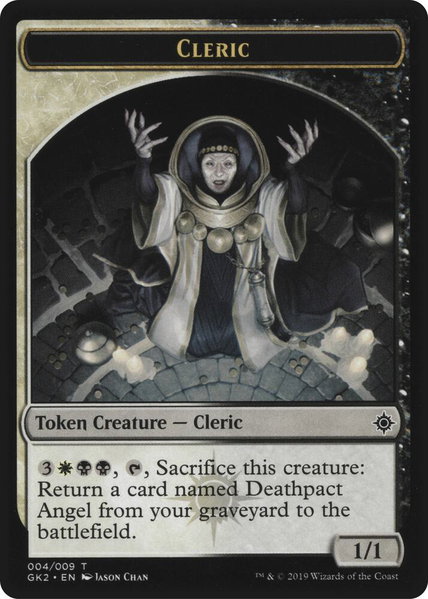 Cleric // Treasure Double-Sided Token - Ravnica Allegiance: Guild Kits Magic: The Gathering trading card