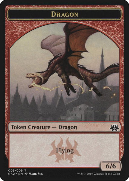 Dragon // Goblin Double-Sided Token trading card from Ravnica Allegiance: Guild Kits Dragon // Goblin Double-Sided Token - Ravnica Allegiance: Guild Kits Magic: The Gathering trading card