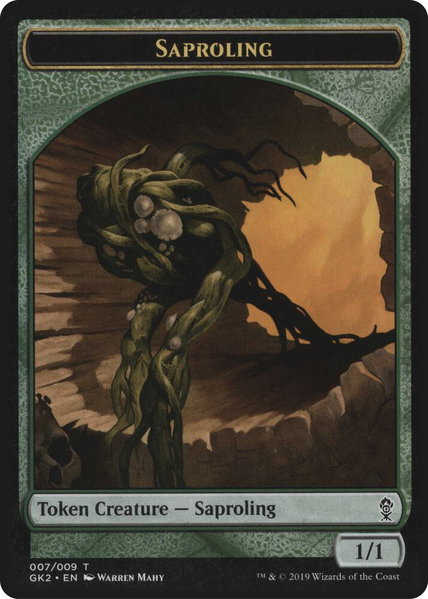 Saproling // Wurm Double-Sided Token - Ravnica Allegiance: Guild Kits Magic: The Gathering trading card