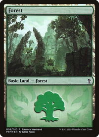 Forest - Gruul (B08) - Launch Party & Release Event Promos (LARP) #B08 - Promo Magic: The Gathering Trading Card