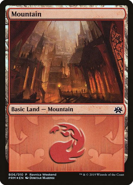 Mountain - Rakdos (B06) trading card from Launch Party & Release Event Promos Mountain - Rakdos (B06) - Launch Party & Release Event Promos Magic: The Gathering trading card