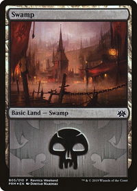 Swamp - Rakdos (B05) - Launch Party & Release Event Promos (LARP) #B05 - Promo Magic: The Gathering Trading Card
