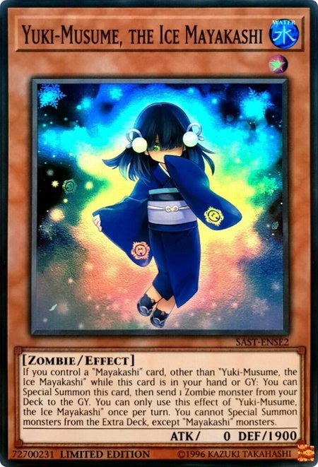 Yuki-Musume, the Ice Mayakashi - Savage Strike YuGiOh trading card