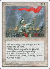 Morale - Fourth Edition (4ED) #36 - Common Magic: The Gathering Trading Card