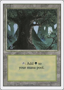 Forest (C) - Revised Edition (3ED) #285 - Land Magic: The Gathering Trading Card
