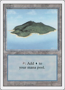 Island (B) - Revised Edition (3ED) #288 - Land Magic: The Gathering Trading Card