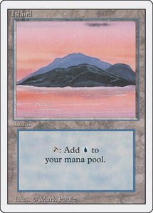 Island (C) - Revised Edition (3ED) #289 - Land Magic: The Gathering Trading Card