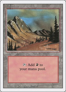 Mountain (C) - Revised Edition (3ED) #292 - Land Magic: The Gathering Trading Card