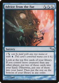 Advice from the Fae - Shadowmoor (SHM) #28 - Uncommon Magic: The Gathering Trading Card