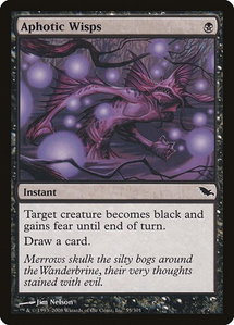 Aphotic Wisps - Shadowmoor (SHM) #55 - Common Magic: The Gathering Trading Card