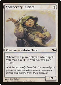 Apothecary Initiate - Shadowmoor (SHM) #1 - Common Magic: The Gathering Trading Card