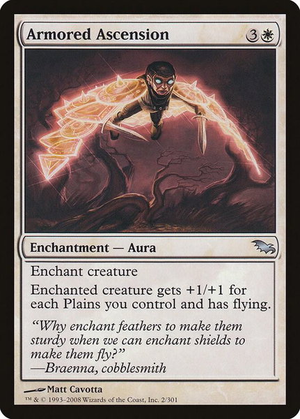 Armored Ascension - Shadowmoor Magic: The Gathering trading card