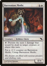 Barrenton Medic - Shadowmoor (SHM) #4 - Common Magic: The Gathering Trading Card