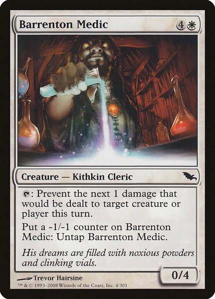 Barrenton Medic - Shadowmoor Magic: The Gathering trading card
