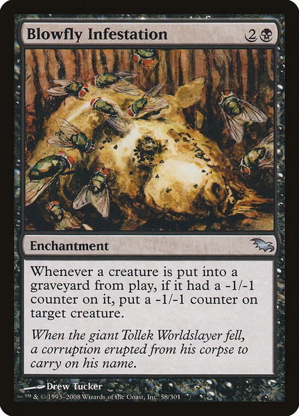 Blowfly Infestation - Shadowmoor Magic: The Gathering trading card