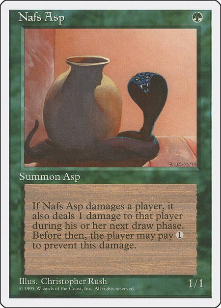 Nafs Asp - Fourth Edition Magic: The Gathering trading card