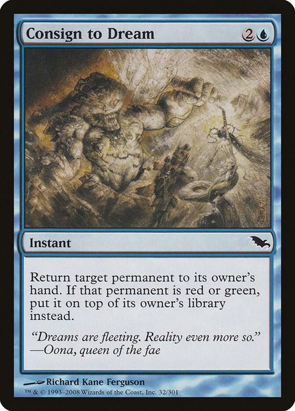 Consign to Dream - Shadowmoor Magic: The Gathering trading card