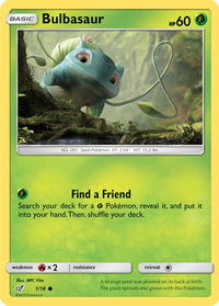 Bulbasaur (Holo Common) - Detective Pikachu (DEP) #1/18 - Common Pokémon Trading Card