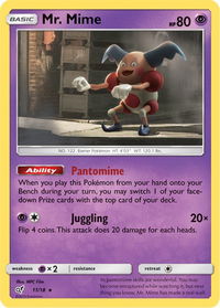 Mr. Mime - Detective Pikachu (DEP) #11/18 - Rare Pokémon Trading Card