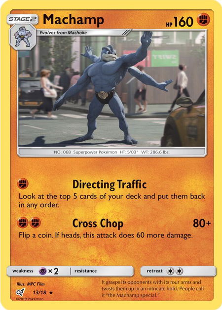 Machamp - Detective Pikachu Pokémon trading card