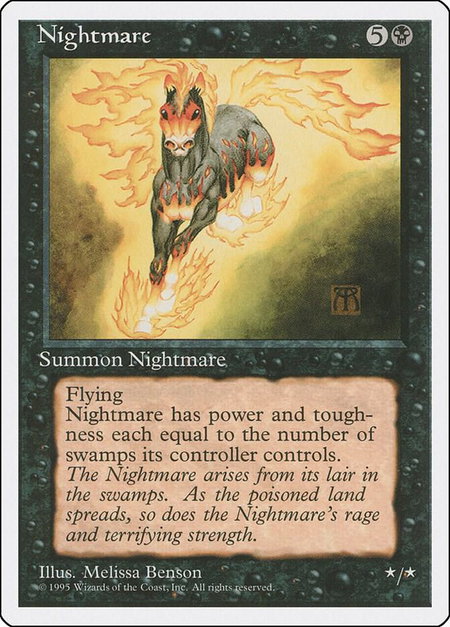 Nightmare - Fourth Edition Magic: The Gathering trading card