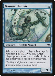 Drowner Initiate - Shadowmoor (SHM) #36 - Common Magic: The Gathering Trading Card