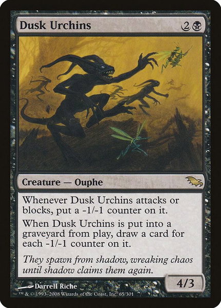 Dusk Urchins trading card from Shadowmoor Dusk Urchins - Shadowmoor Magic: The Gathering trading card