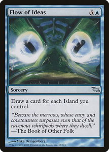 Flow of Ideas - Shadowmoor (SHM) #38 - Uncommon Magic: The Gathering Trading Card