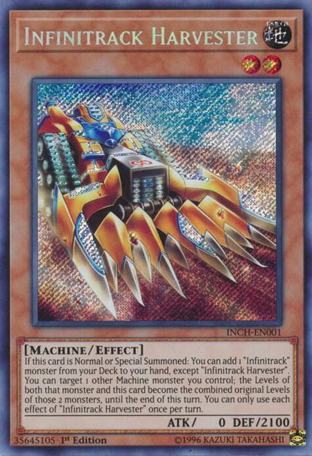 Infinitrack Harvester - The Infinity Chasers YuGiOh trading card