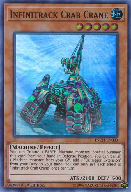 Infinitrack Crab Crane - The Infinity Chasers YuGiOh trading card