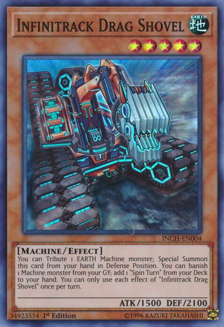 Infinitrack Drag Shovel - The Infinity Chasers YuGiOh trading card