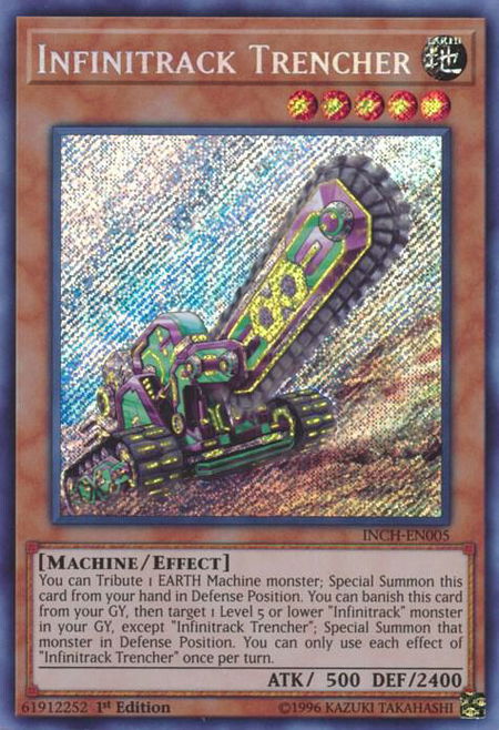 Infinitrack Trencher - The Infinity Chasers YuGiOh trading card