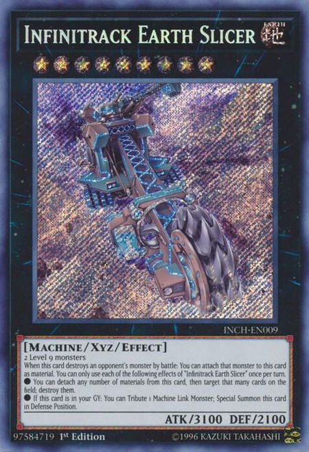 Infinitrack Earth Slicer - The Infinity Chasers YuGiOh trading card