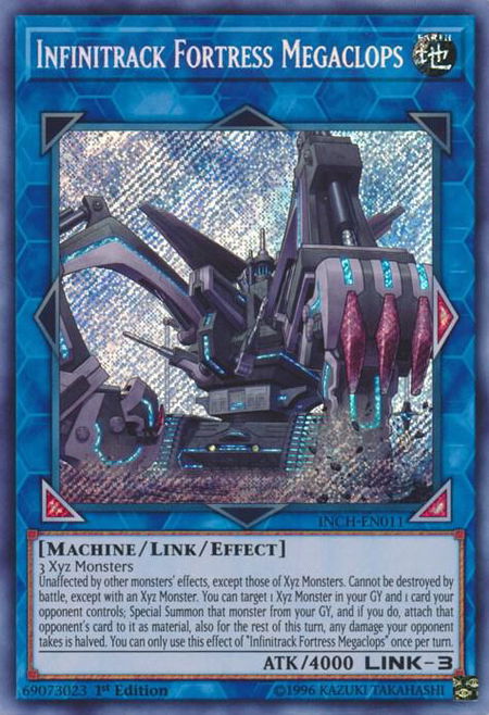 Infinitrack Fortress Megaclops - The Infinity Chasers YuGiOh trading card